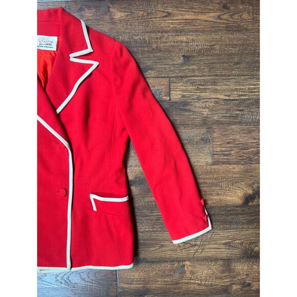 Vintage Clothing Blazer Jacket Ringleader Red Medium Josef T Barry from Shields - Picture 2 of 11